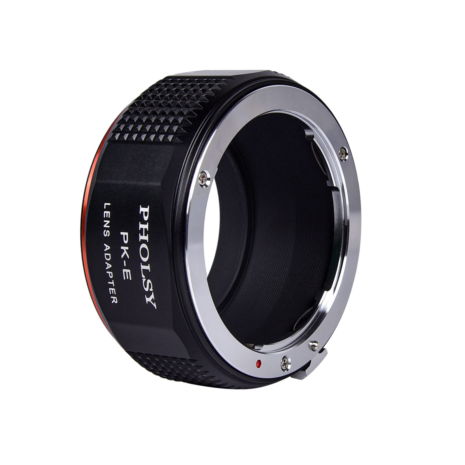 Pholsy Lens Mount Adapter Manual Focus Compatible With Pentax K (Pk) Lens To Sony E (Nex) Mount Camera, Pk To E, Pk To Nex