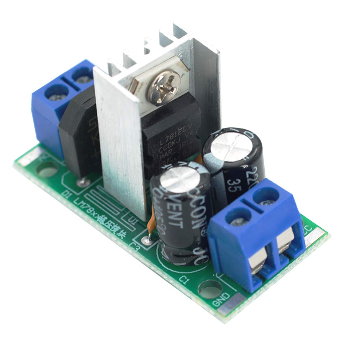 Devmo Lm7812 L7812 Voltage Rectifier Regulator 12 24V Ac Or Dc To 12V Dc Power Supply Converter Module Board