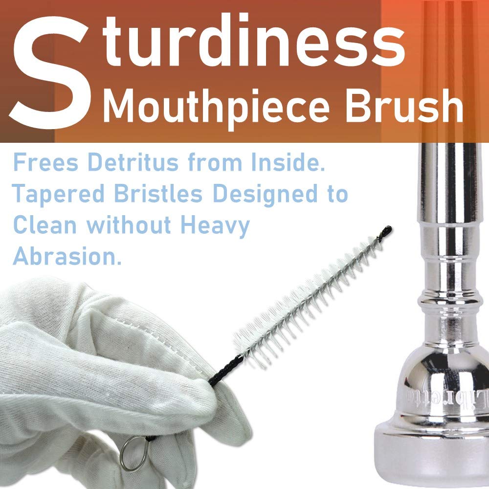 Libretto Trumpet (Cornet) All Inclusive Care Kit W/Instructions: Valve Oil+Slide Grease+Cleaning Cloth+Mouthpiece/Valve/Bore Bru