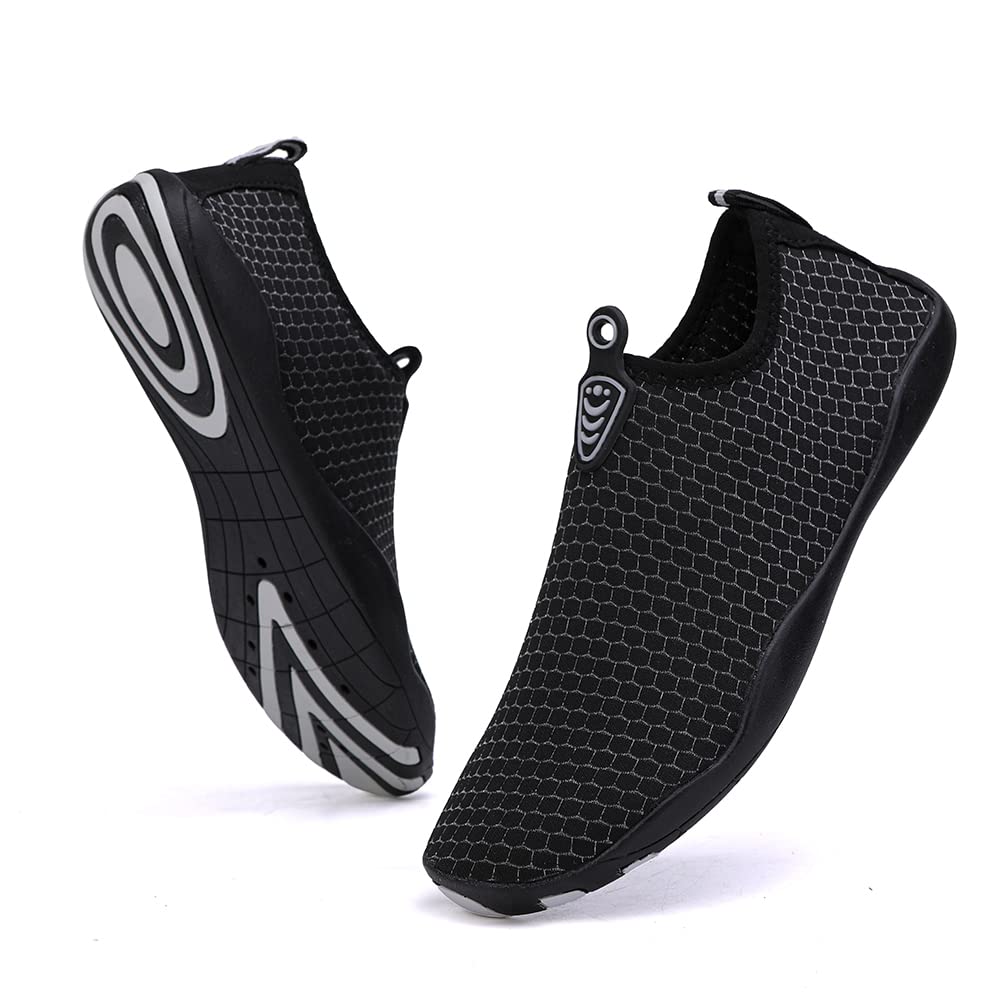 Vsufim Quick Dry Water Sports Barefoot Shoes Aqua Socks For Swim Beach Pool Surf Yoga For Women Men (7 Women6 Men)