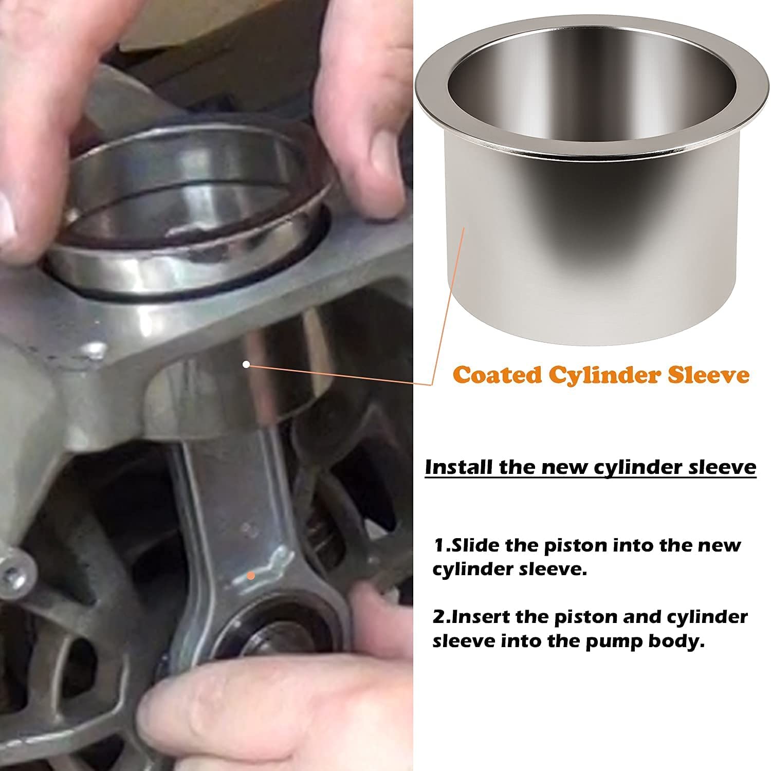 Kk 4835 Compressor Piston Kit Air Compressor Connecting Rod Replacement Kit For Craftsman Devildiss Dewalt Porter Cable Oil Free