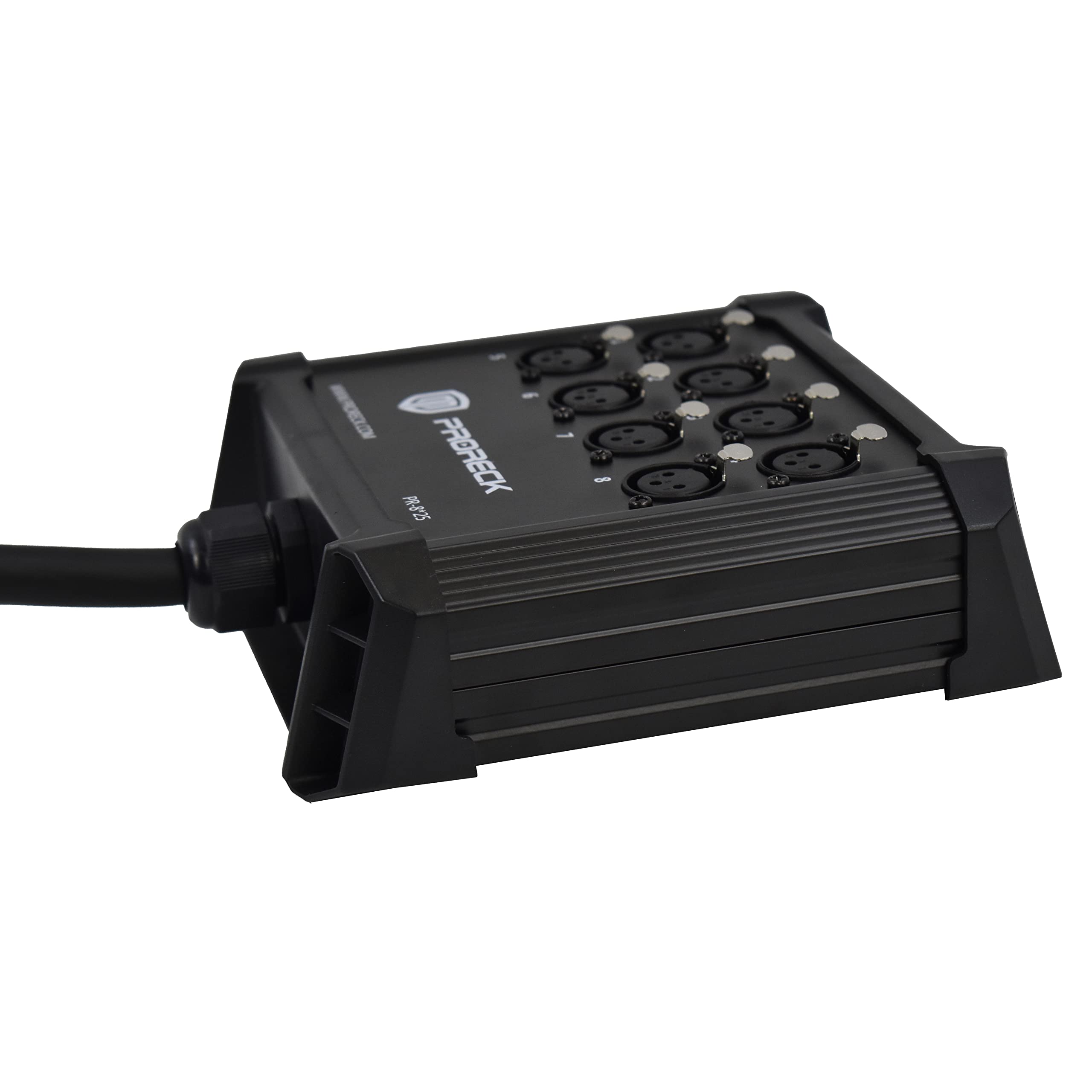 Proreck 8 Channel Low Profile Xlr Send Circuit Board Snake Cables, Xlr Splitter Cable For Live, Recording, Stage, Studio, 25 Fee