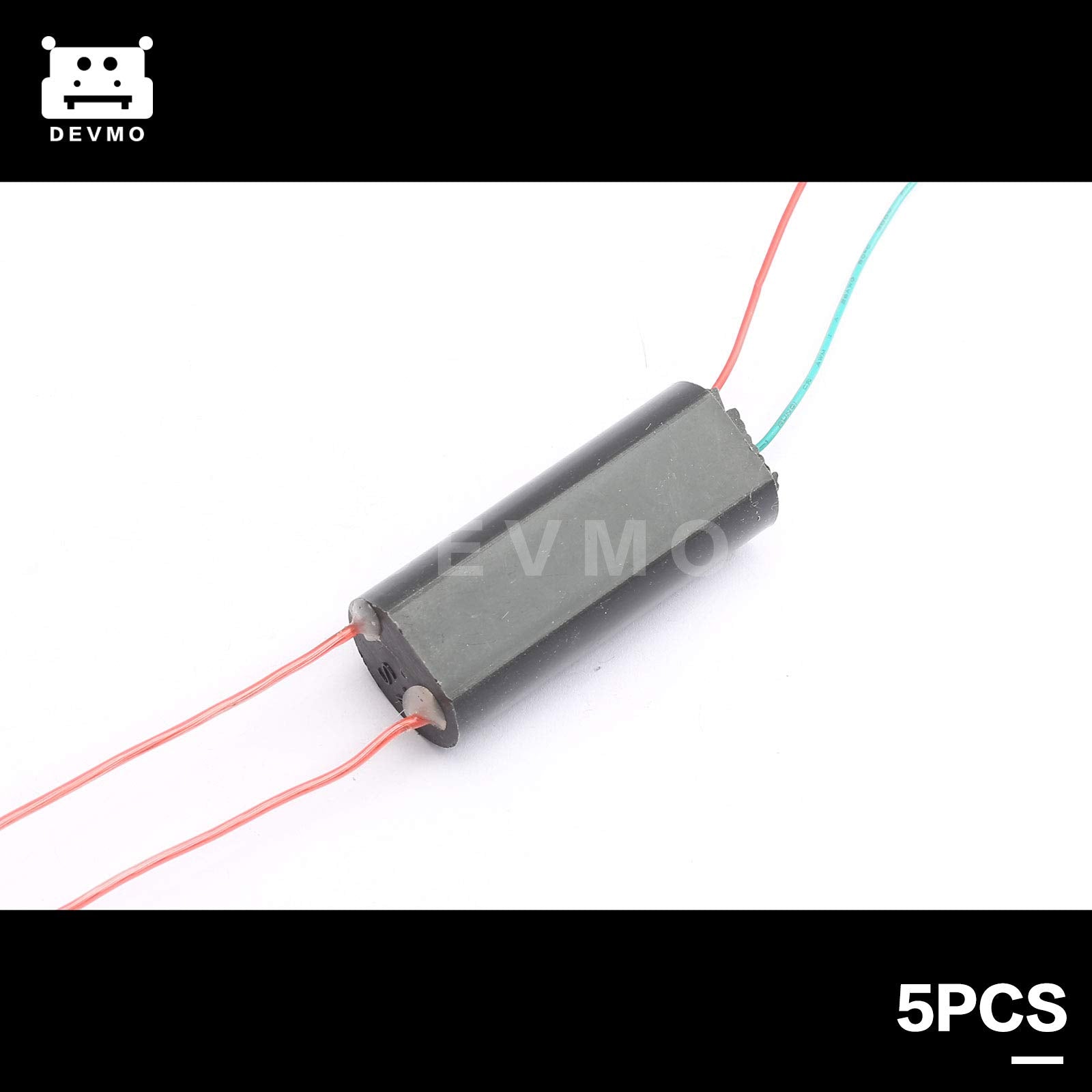 DEVMO 5PCS High-Voltage Generator DC 3V-400kV Boost Module - Green & Red, Model 73642858