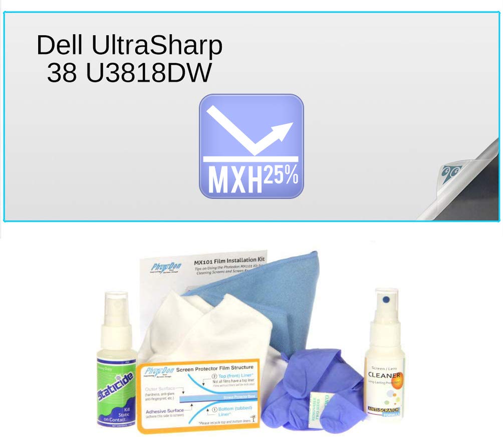 Photodon Anti Glare Screen Protector For The Dell Ultrasharp 38 U3818Dw 38 Curved Monitor With Kit