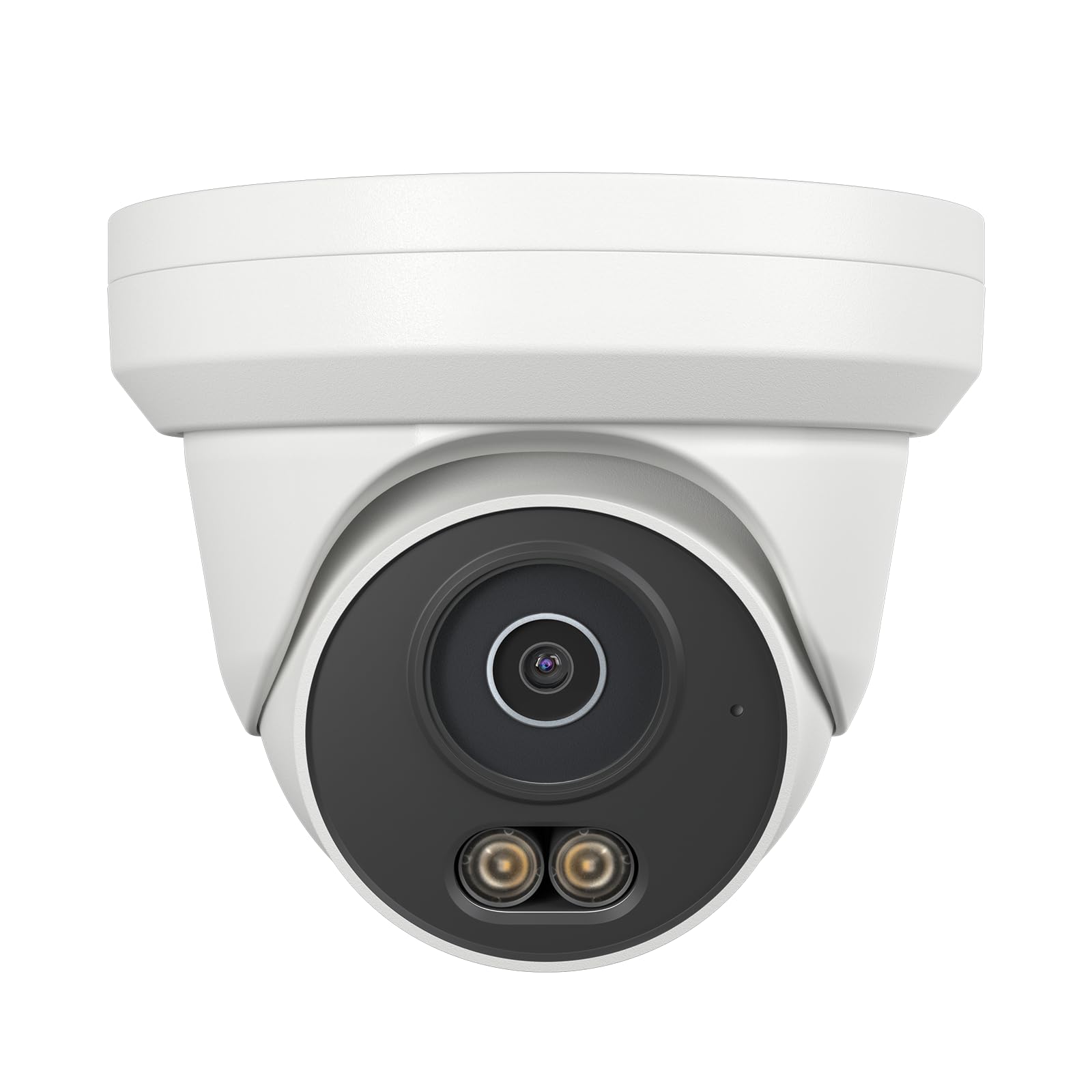 UNILOOK 4MP PoE Camera, Turret Security PoE IP Camera Outdoor Indoor Wired, Smart Dual Light Color Night Vision, Human Motion De