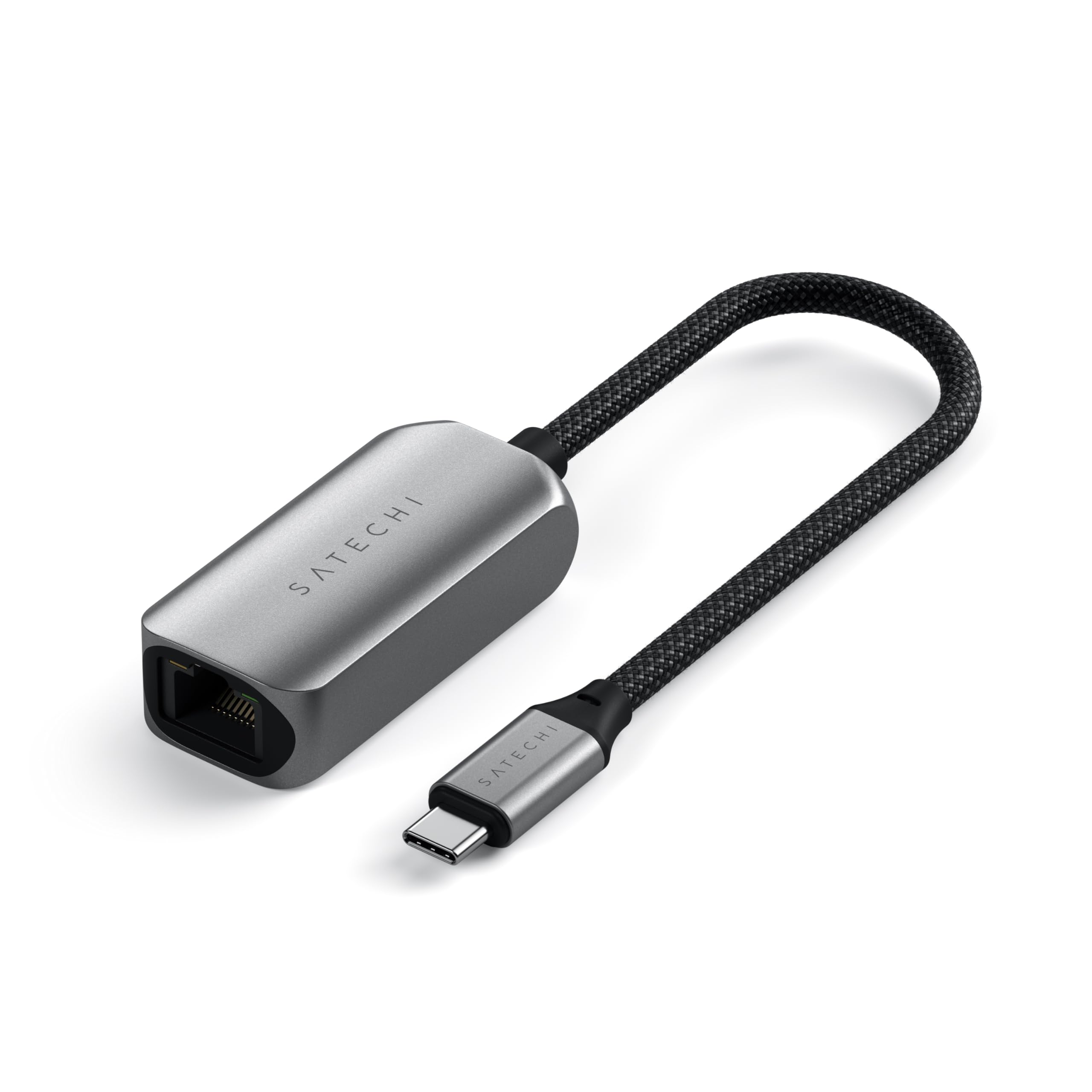 Satechi USB C 2.5 Gigabit Ethernet Adapter, USB C to Ethernet Adapter up to 2.5 Gb for Faster Speed, for MacBook Pro, MacBook Ai