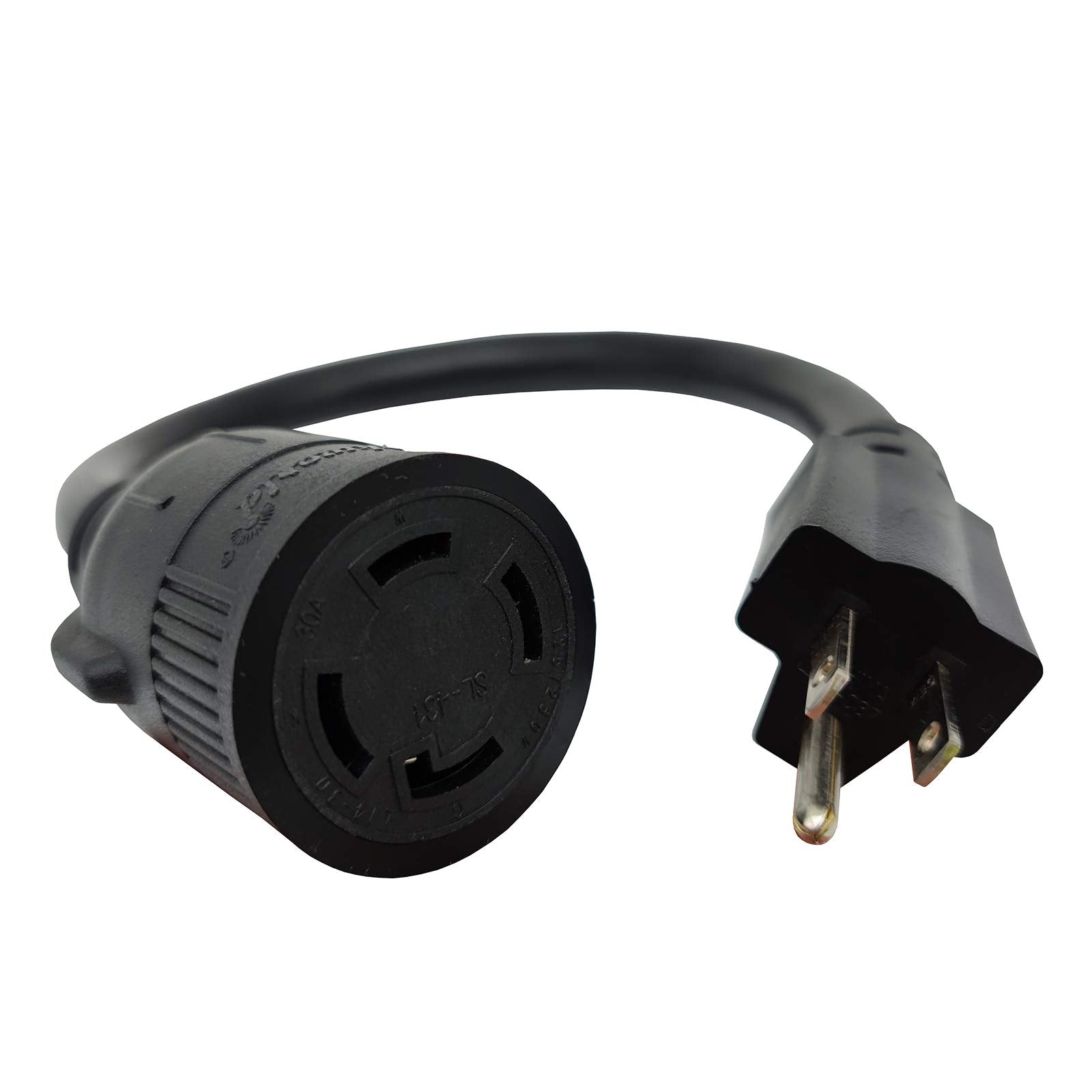 Parkworld 885477A Adapter Cord 5 15 Male Plug To Locking L14 30 Female Receptacle (10Awg, 18Inch)