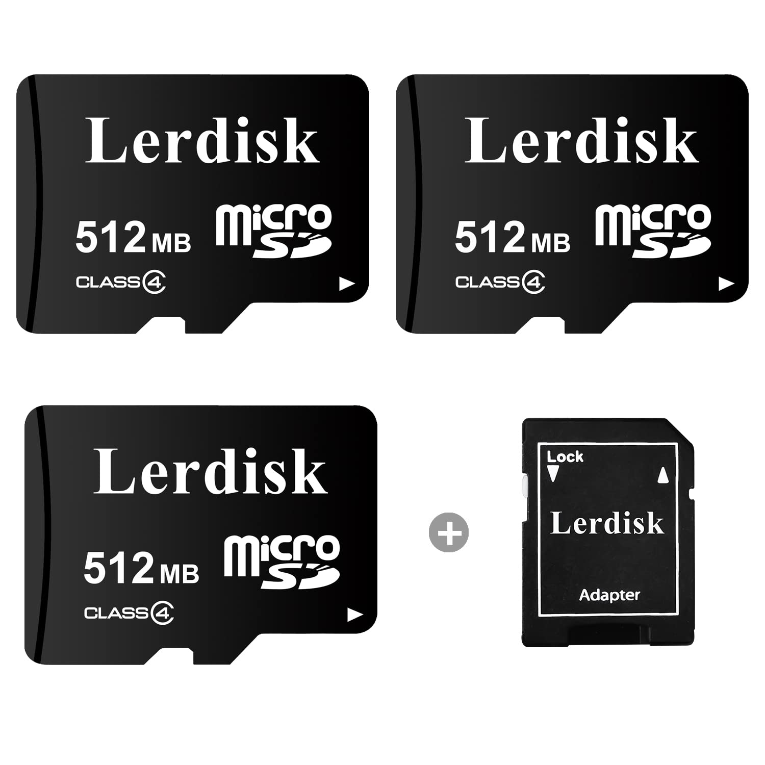 Lerdisk Factory Wholesale Micro Sd Card 512Mb Pack Of 3 In Bulk Small Capacity For Small Files Only,Not Suitable For Camera,Phon