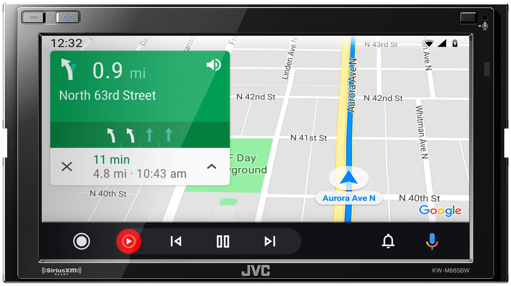 Jvc Kw M865Bw Built In Wi Fi For Wireless Carplay Android Auto, 6.8'' Lcd Touchscreen Display, Am/Fm, Bluetooth, Mp3 Player, Usb