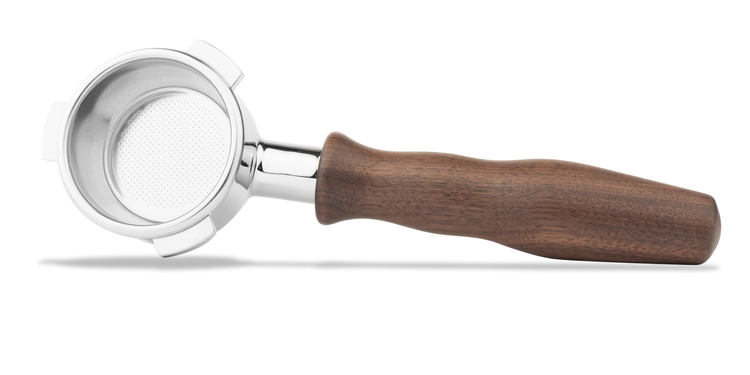 Lilq 54Mm Bottomless Naked 3 Ears Portafilter | Compatible With 54Mm Breville Machines | Stable Handle (Walnut, 54Mm Breville)