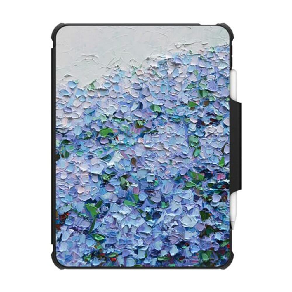 Casetify Impact Folio Case For Ipad Pro 11'' (3Rd/4Th Gen)   Nantucket Blue Hydrangeas By Ann Marie Coolick   Clear Black