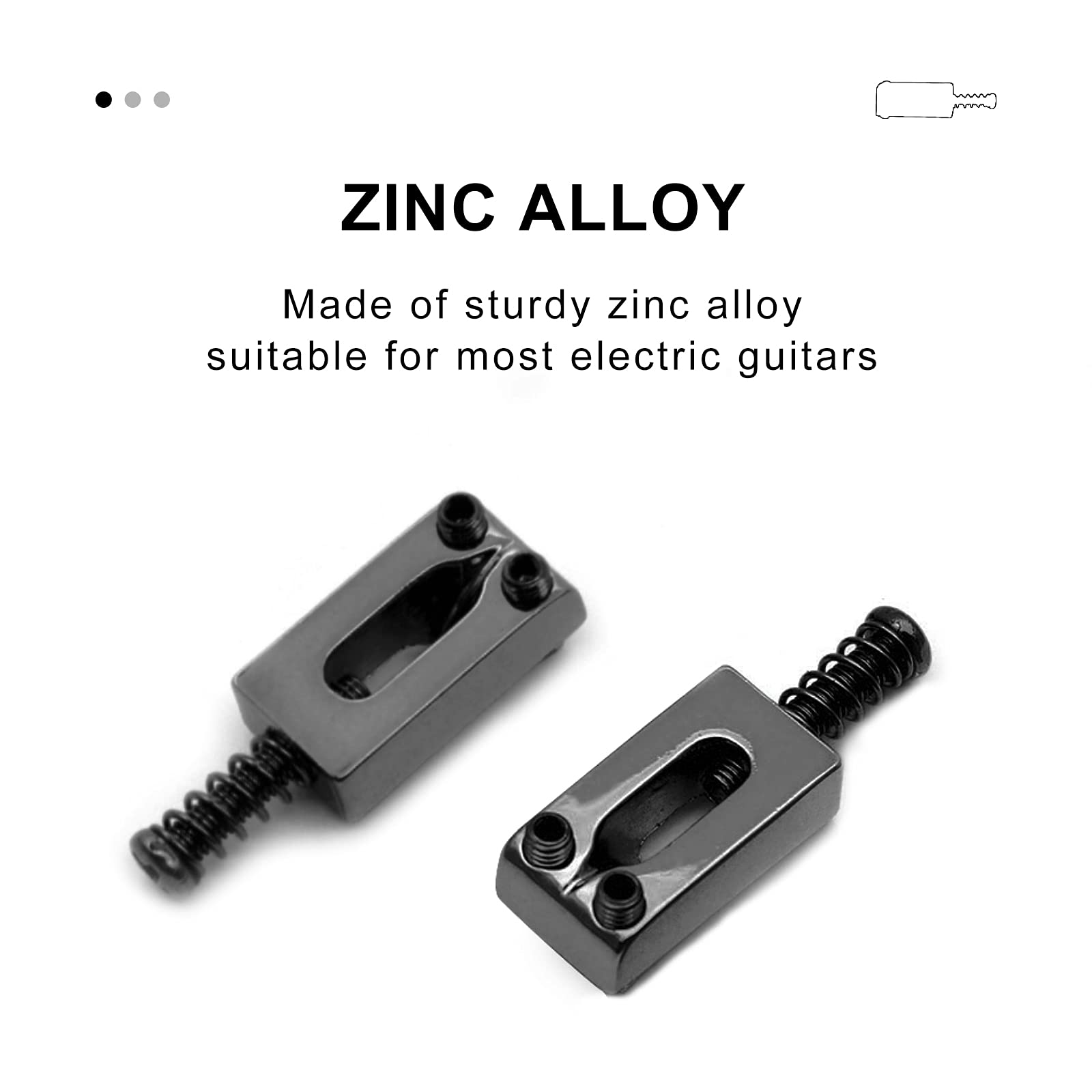 Saphue Guitar Bridge Saddle With Spring Screws Wrench Tremolo For Fender Strat Stratocaster Tele Telecaster Electric Guitar Repl