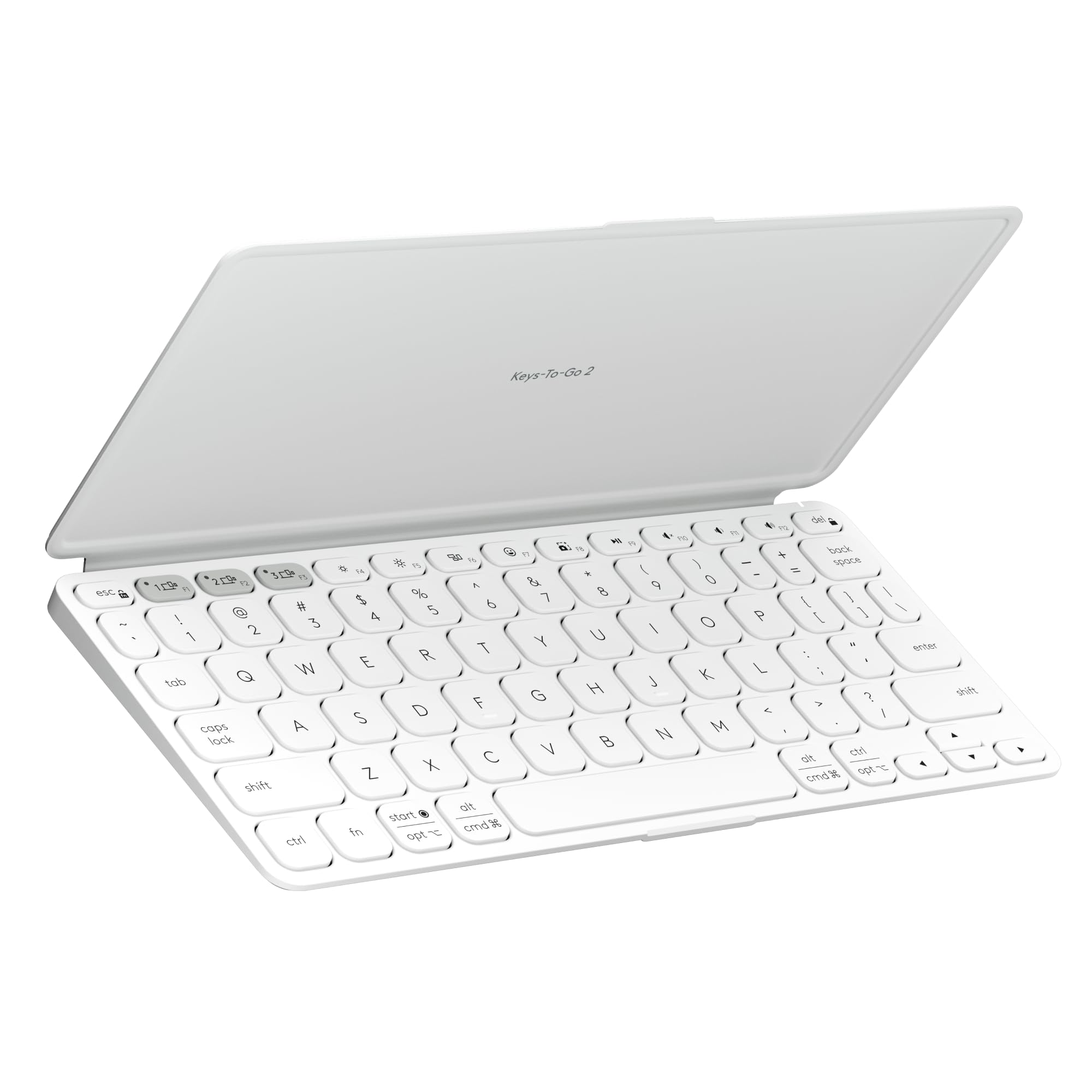 Logitech KeystoGO 2 Portable Bluetooth Tablet Keyboard with Builtin Cover, Slim & Compact Wireless Keyboard for Windows, Andr