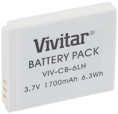 Vivitar Nb 6L / Nb 6Lh Ultra High Capacity 1700Mah Li Ion Replacement Battery For Select Canon Digital Cameras