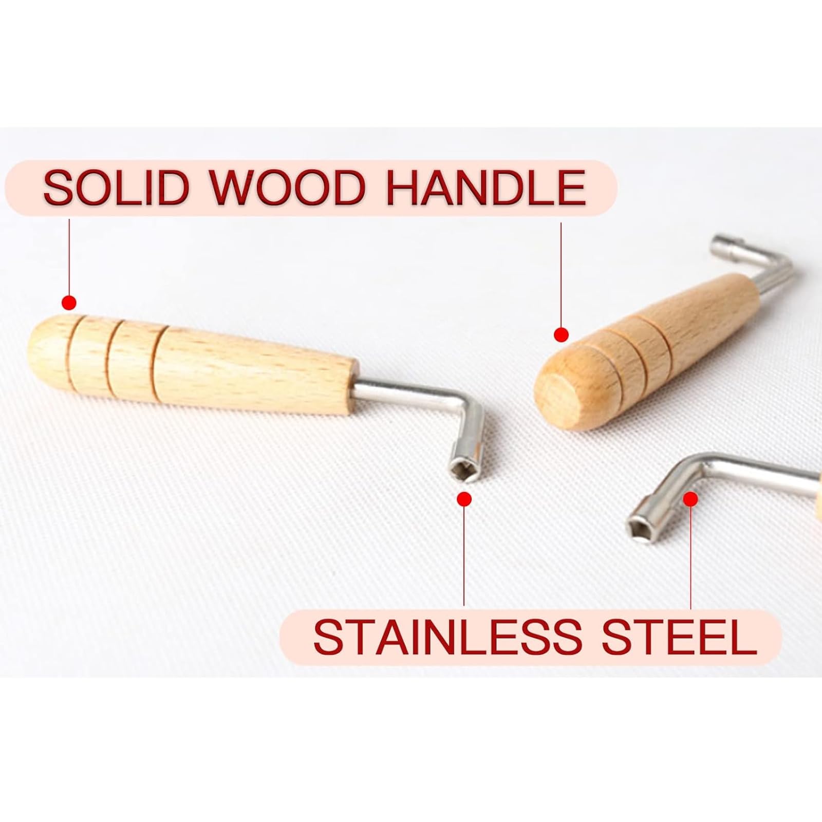 Cashbeat Lyre Harp Tuning Kit, 7 Tuning Pins, L Shape Wrench, Storage Bag For Zithers, Harpsichords, Dulcimers, And Primitive St