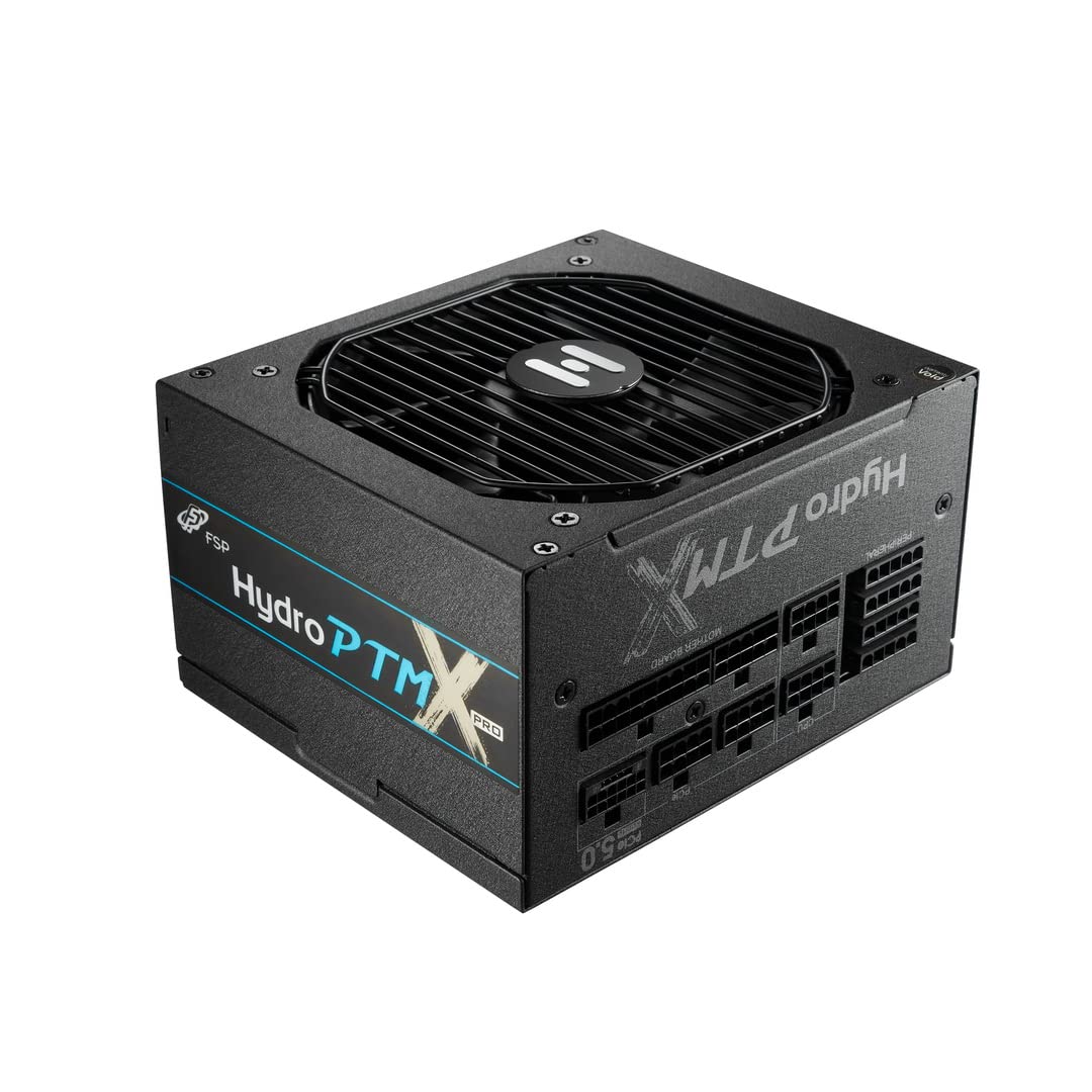 Fsp Hydro Ptm X Pro 1200W 80 Plus Platinum Full Modular Atx 3.0 Pcie Gen 5. W/ 12Vhpwr Cable Power Supply Compact Size (Hpt3-120