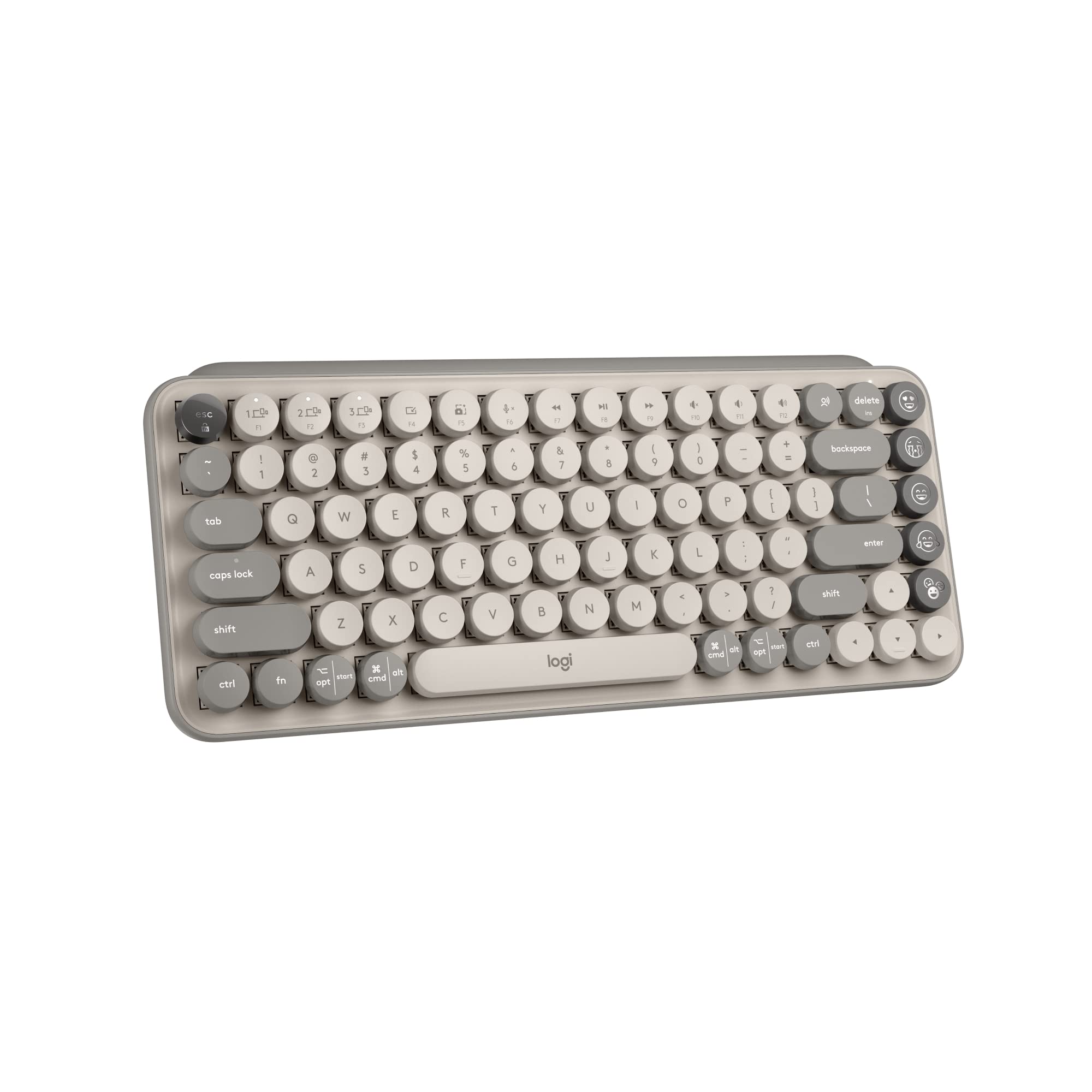 Pop Keys Wireless Mechanical Keyboard With Emoji Keys - Mist_Sand - Bolt,Sioc -