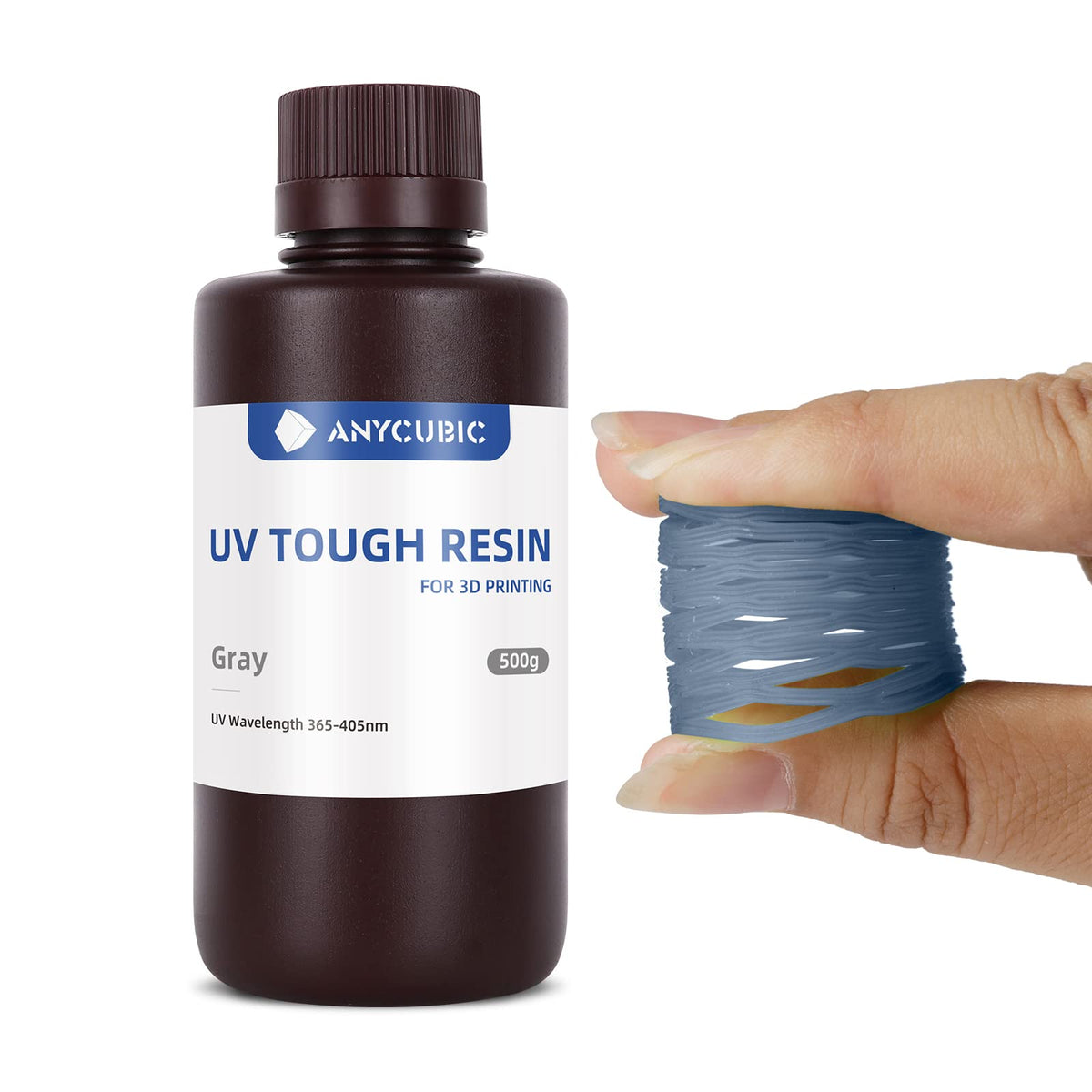 Anycubic Tough Resin, 3D Printer Resin With High Precision And High Toughness, 365 405Nm Fast Curing 3D Resin For 4K 8K Lcd/Dlp/
