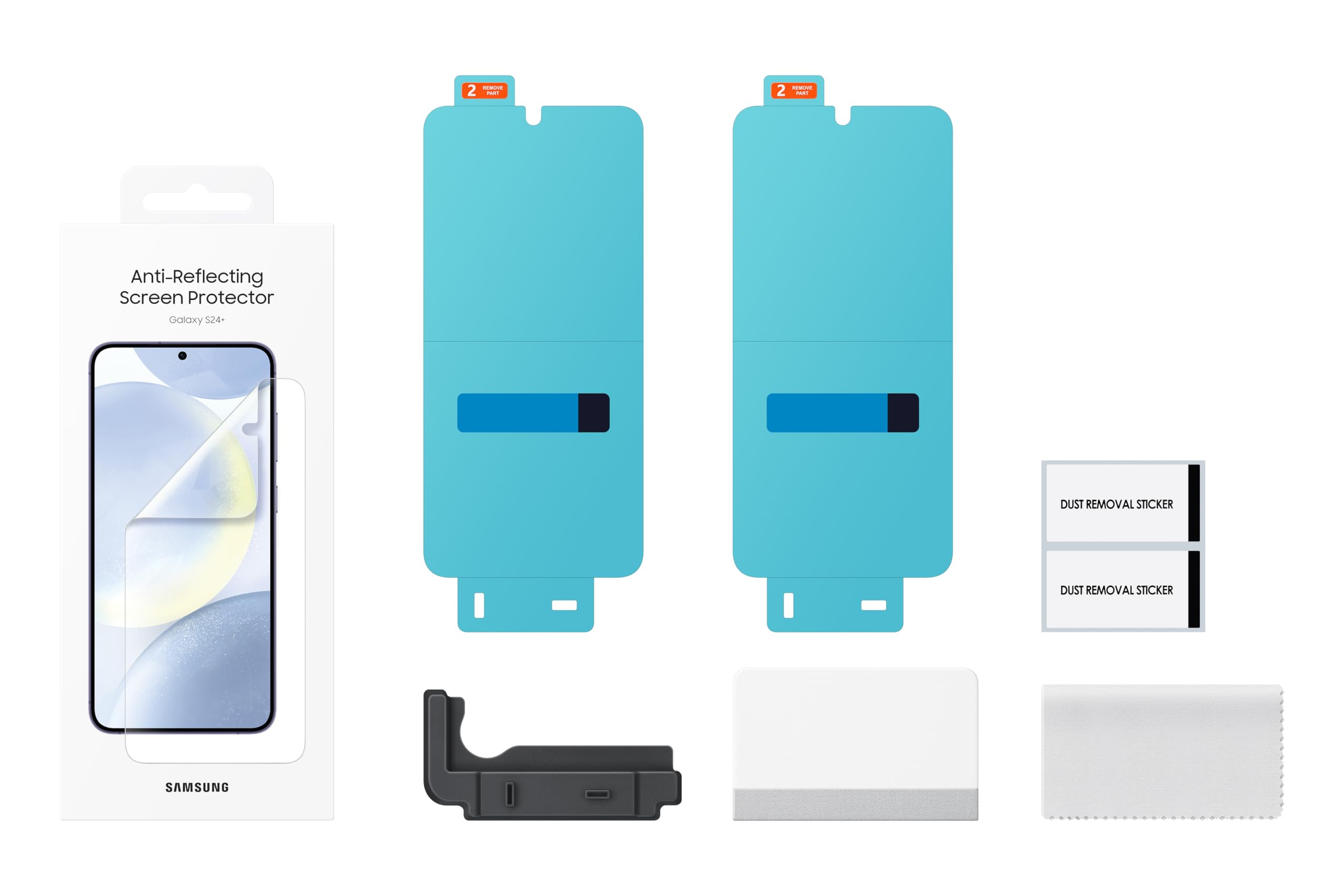 Samsung Galaxy S24+ Plus Anti Reflecting Phone Screen Protector, Front Display Protective Film Shield, Anti Scratch Protection,