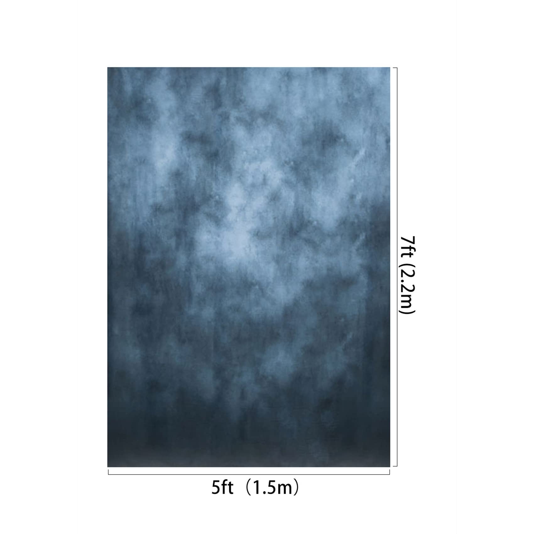 Kate Backdrop Photography 1.5X2.2M/5X7Ft Studio Classic Textured Dark Blue Figure Photography Shooting Backdrop Props Character