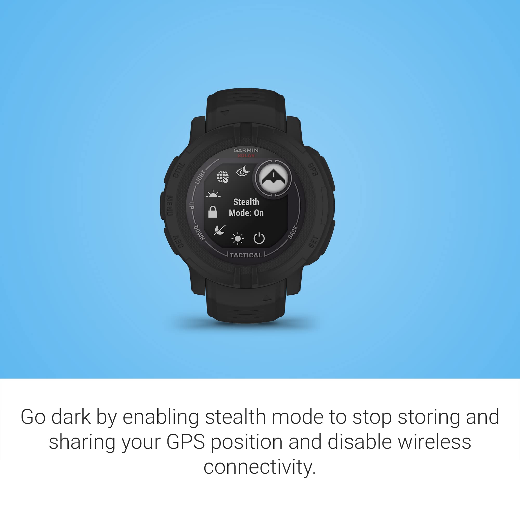 Garmin Instinct 2 Solar, Tactical Edition, Gps Outdoor Watch, Solar Charging Capabilities, Multi Gnss Support, Tracback Routing,