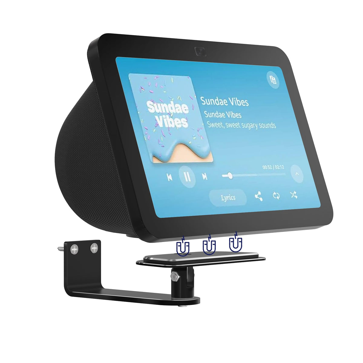 Wawxh1314 Wall Mount For Show 8 3Rd Gen, Adjustable Show 8 3Rd Wall Mount, Easy Installation Show 8 3Rd 2023 Wall Mount Bracket,