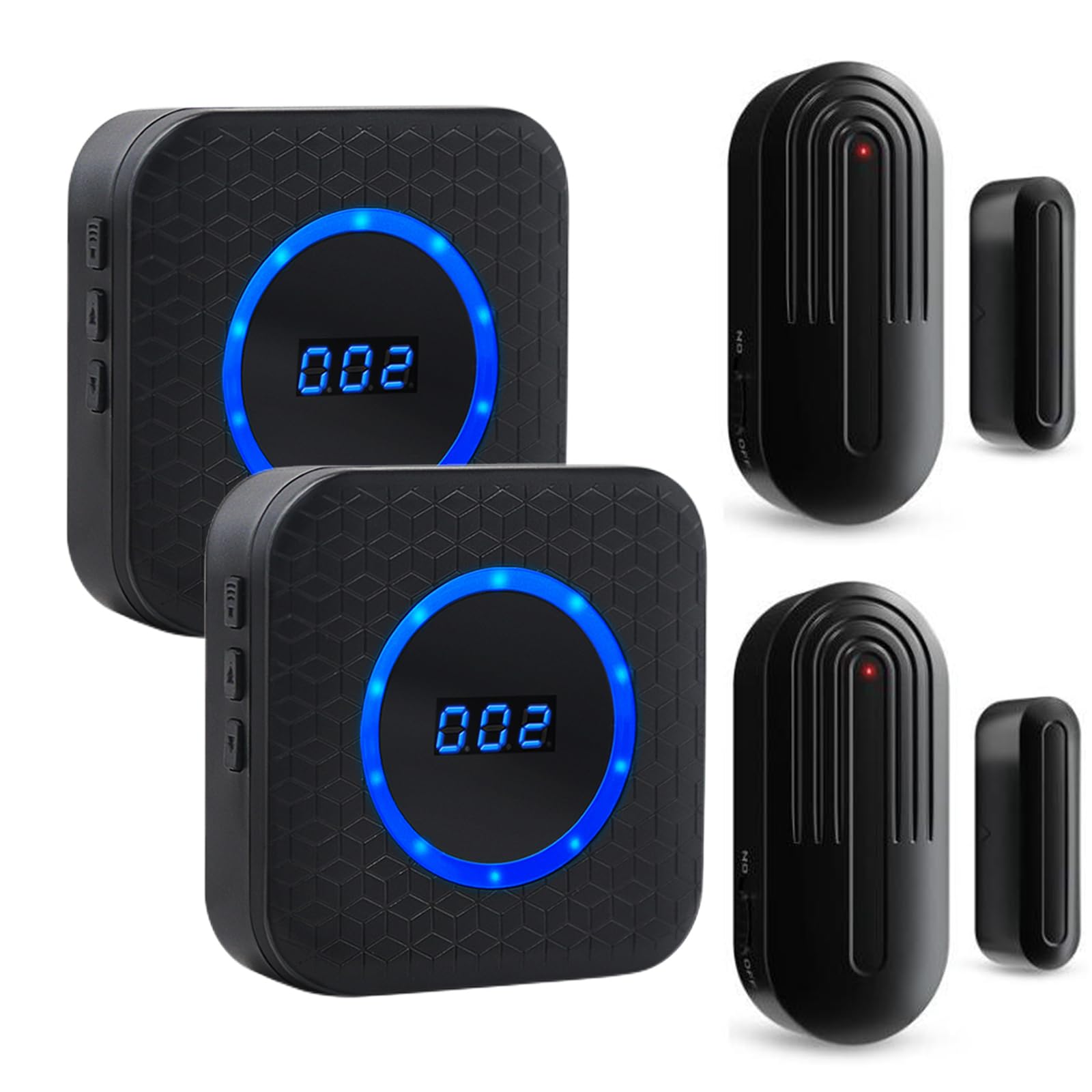 Door Chime Sanjie Wireless Door Sensor For Business Home Office When Entering With 800Ft Range 55 Chimes 5 Volume Levels Adjusta