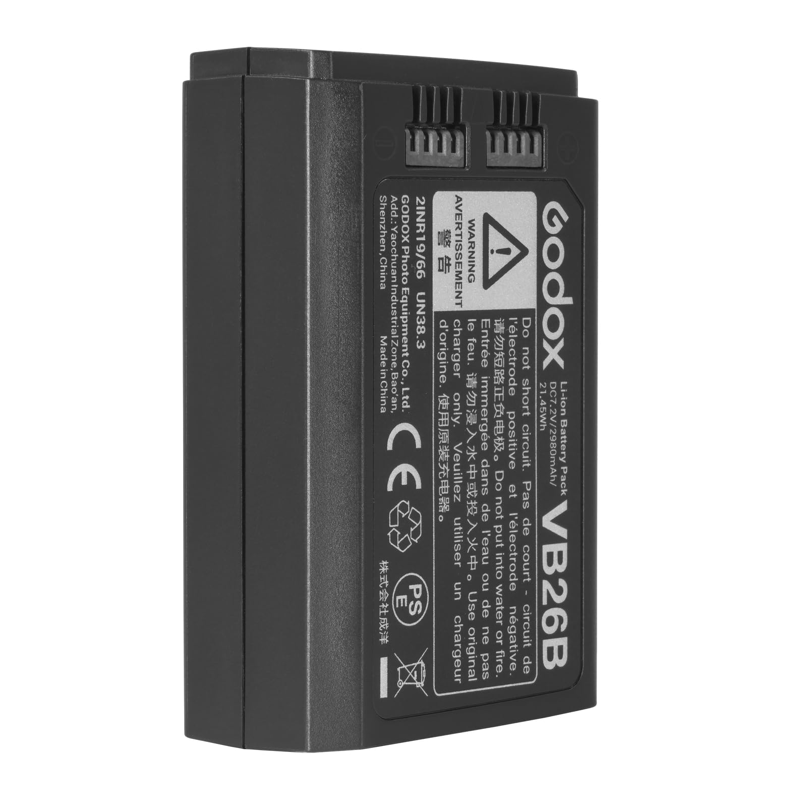 Godox V1 Battery Vb26B Vb26A Vb26 Battery Replacement For V1S V1C V1N V1F V1O V1P V860Iii S V860Iii C V860Iii N V860Iii F V860Ii