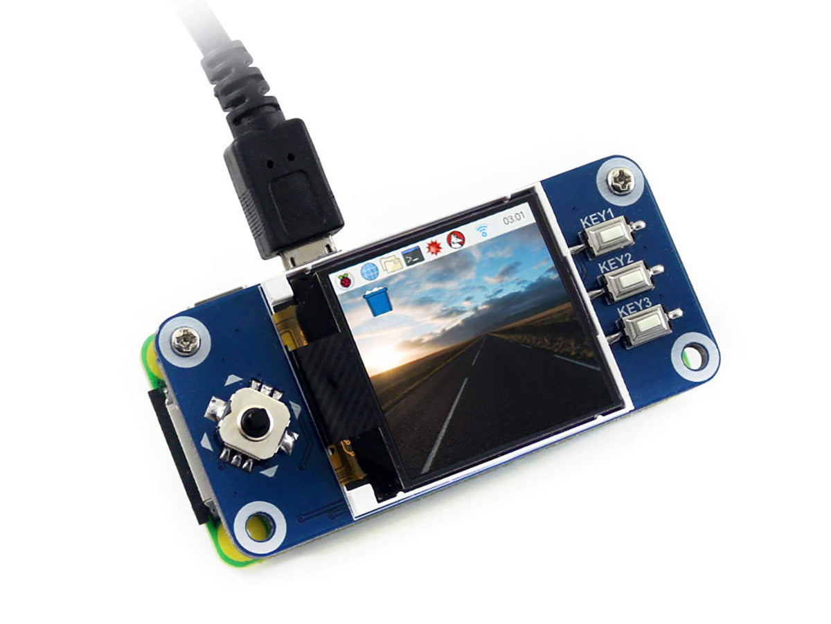 Waveshare 1.44Inch Lcd Display Hat For Raspberry Pi Zero Spi Interface 128X128 Pixels For Gameboy Mini With Embedded Controller