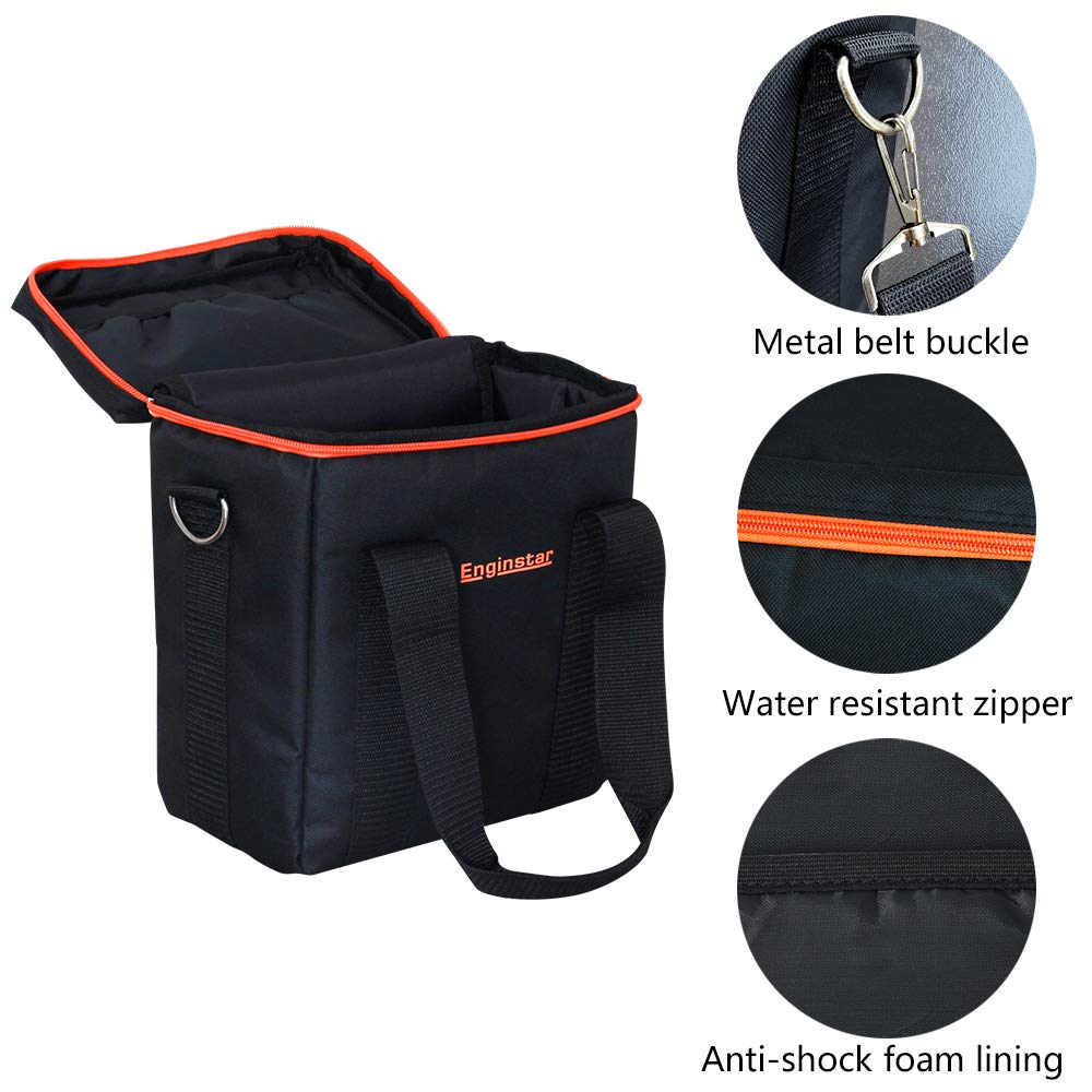 Enginstar Carrying Case Storage Box Travel Business Lunch Bag Shockproof Universal Compatible For Portable Power Station, Picnic