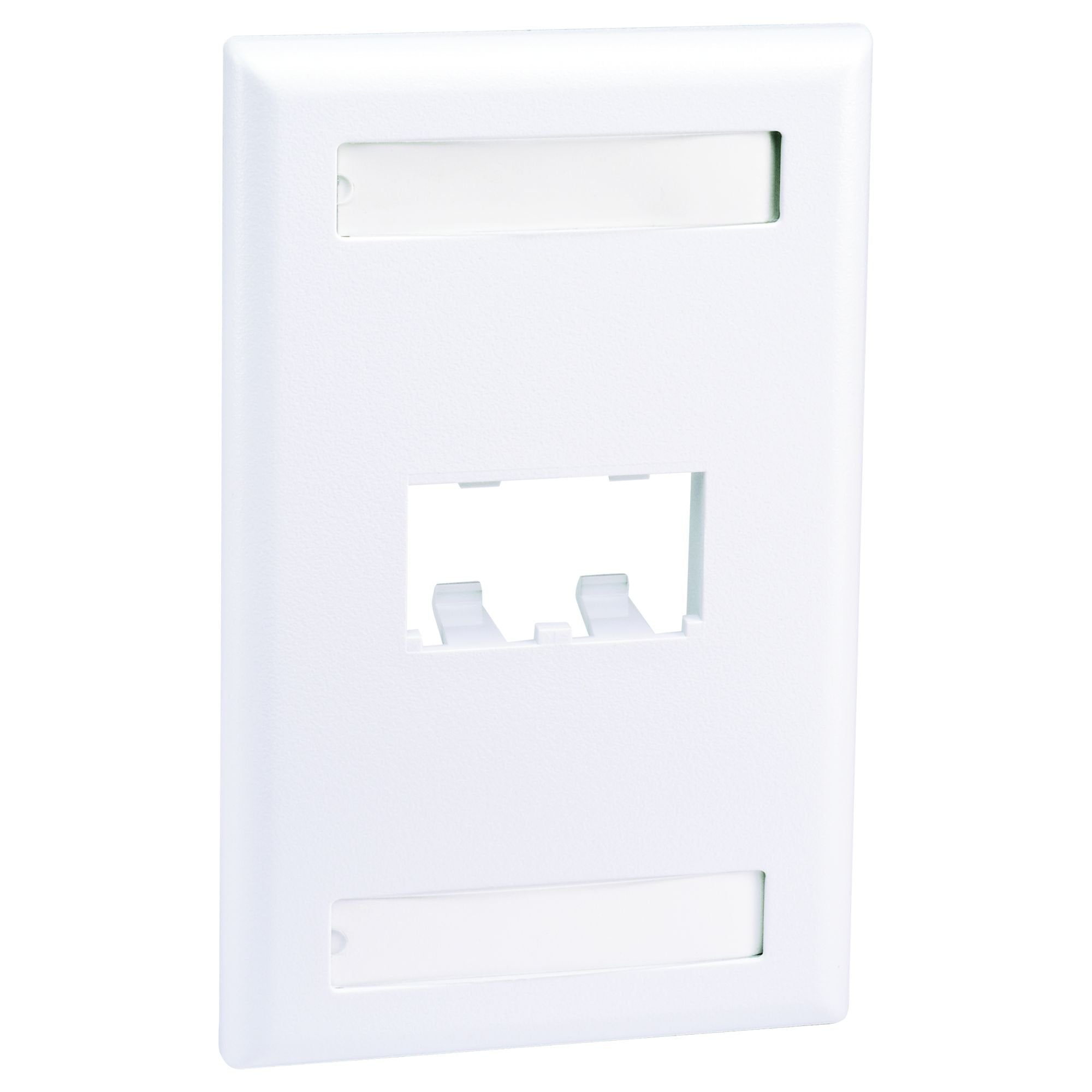 Panduit Cfpl2Why 1 Gang 2 Port Faceplate, White