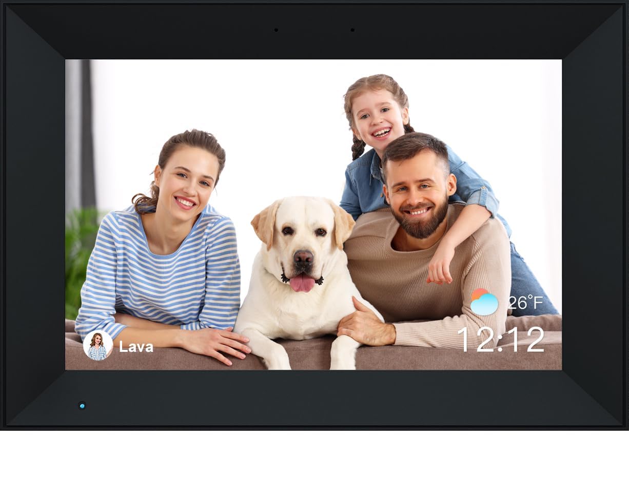 Dreamtimes Digital Picture Frame 10.1 Inch Wifi Digital Photo Frame With Ips Hd Touchscreen With 32Gb Storage, Auto Rotate Easy