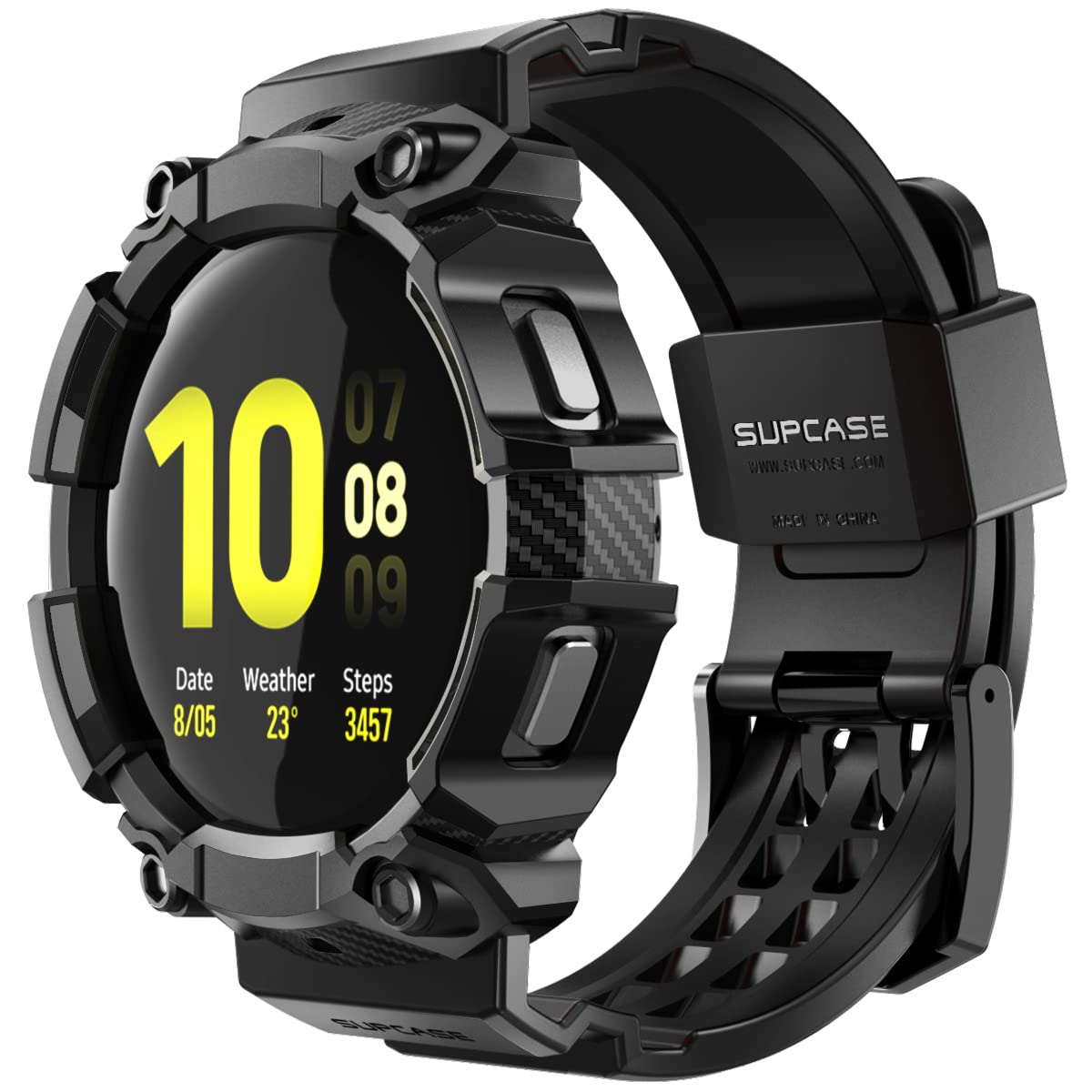 SUPCASE for Samsung Galaxy Watch 5 44mm Band with Case (Unicorn Beetle Pro), [Military-Grade Drop Protection] Rugged Men Cover w