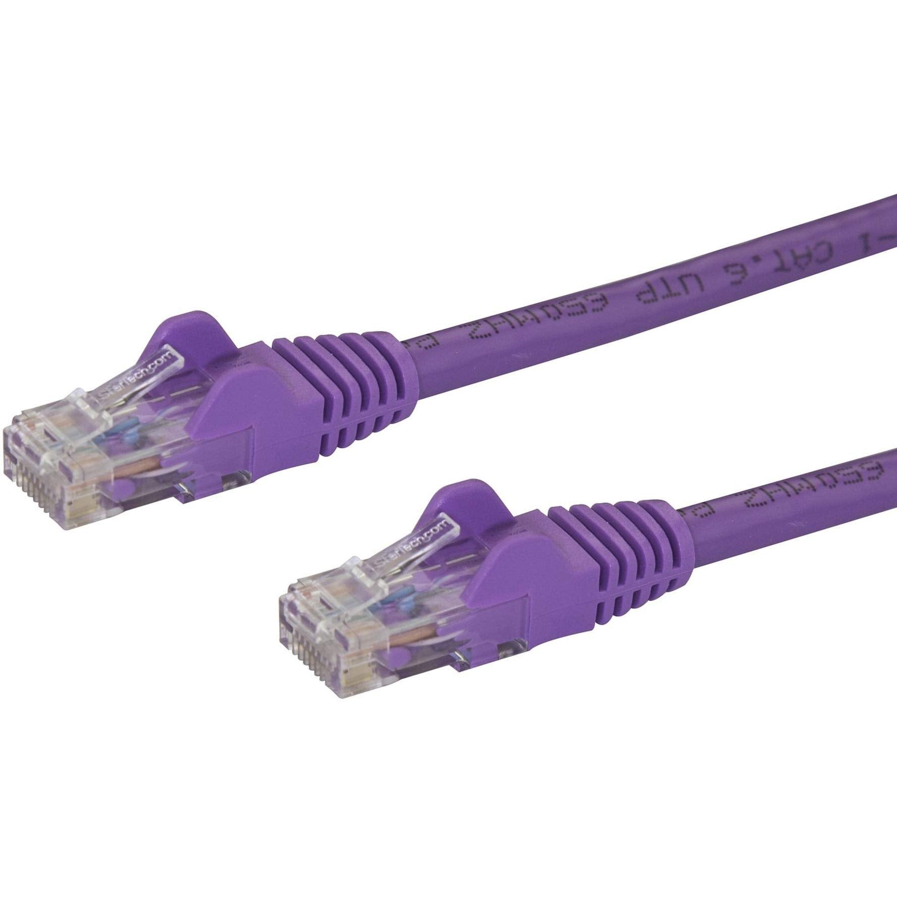 Startech.Com 25Ft Cat6 Ethernet Cable   Purple Cat 6 Gigabit Ethernet Wire  650Mhz 100W Poe Rj45 Utp Category 6 Network/Patch Co