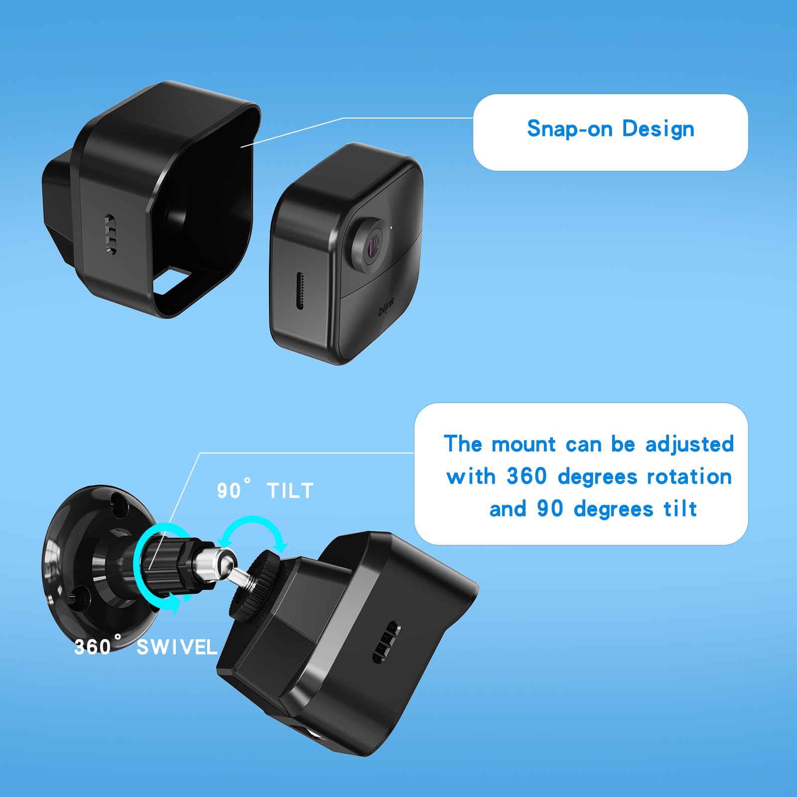 Hogee All New Blink Outdoor 4 (4Th Gen) Camera Mount, Weatherproof Protective Housing And 360 Adjustable Mount With Sync Module