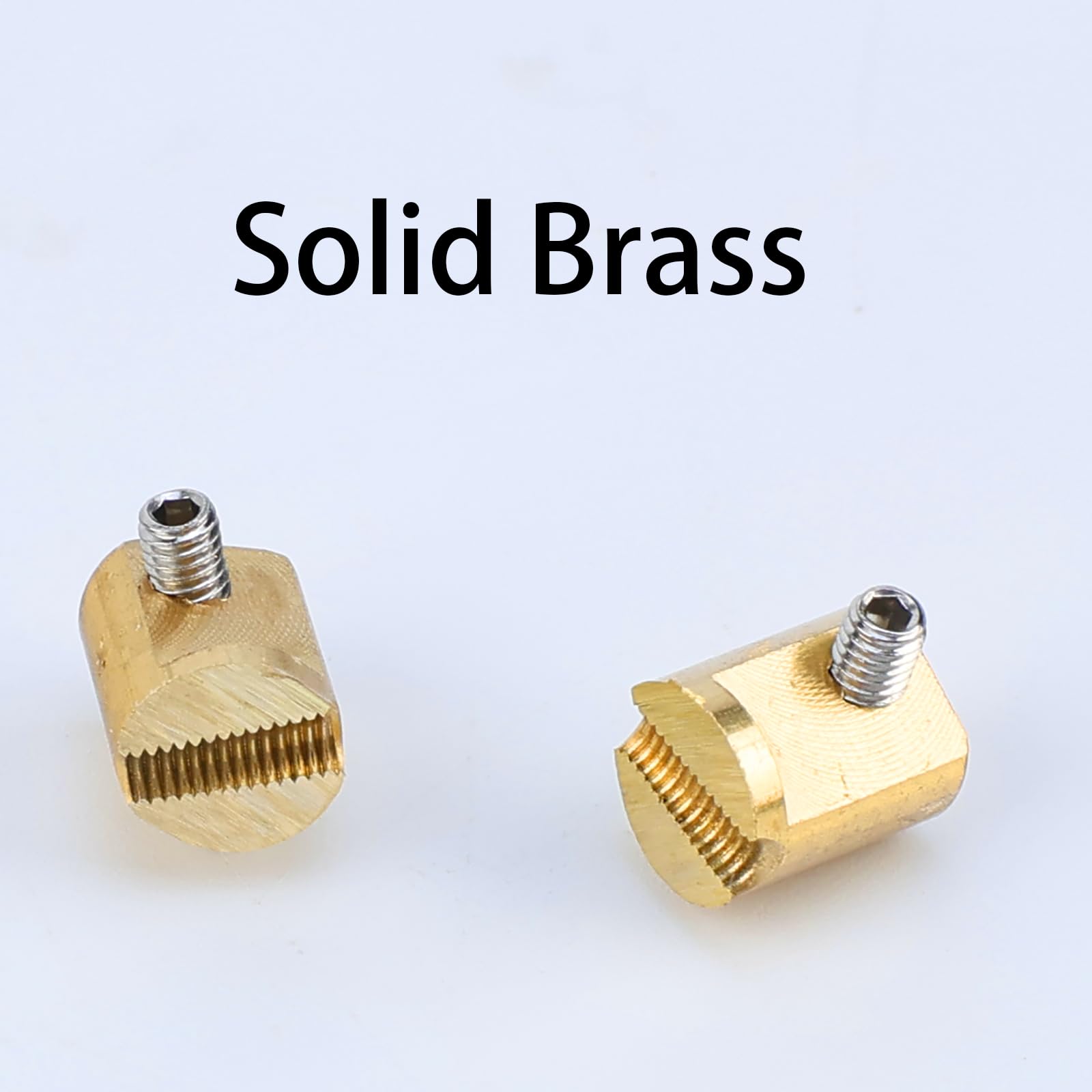 Ovsal 3-Pack Electric Guitar Brass Saddles 10.8Mm Compensated Brass Guitar Bridge Saddles Compatible With Fender Telecaster Tele