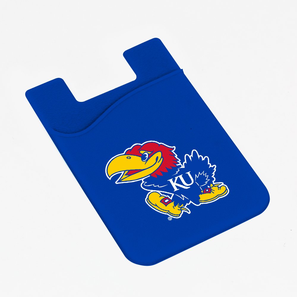Guard Dog Silicone Credit Card Holder/Phone Wallet - Kansas Jayhawks