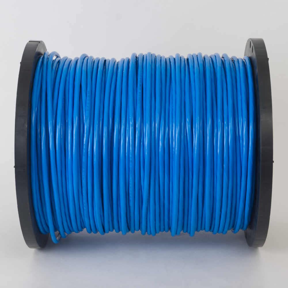 ICC Cat6A CMP Plenum 1000ft   UTP 23AWG, 100% Solid Pure Copper, Unshielded, Bulk Ethernet Cable on Reel, PoE++, 650MHz, UL Certified, ETL Verified, RoHS, TAA and NEC Compliant, Made in USA, Blue