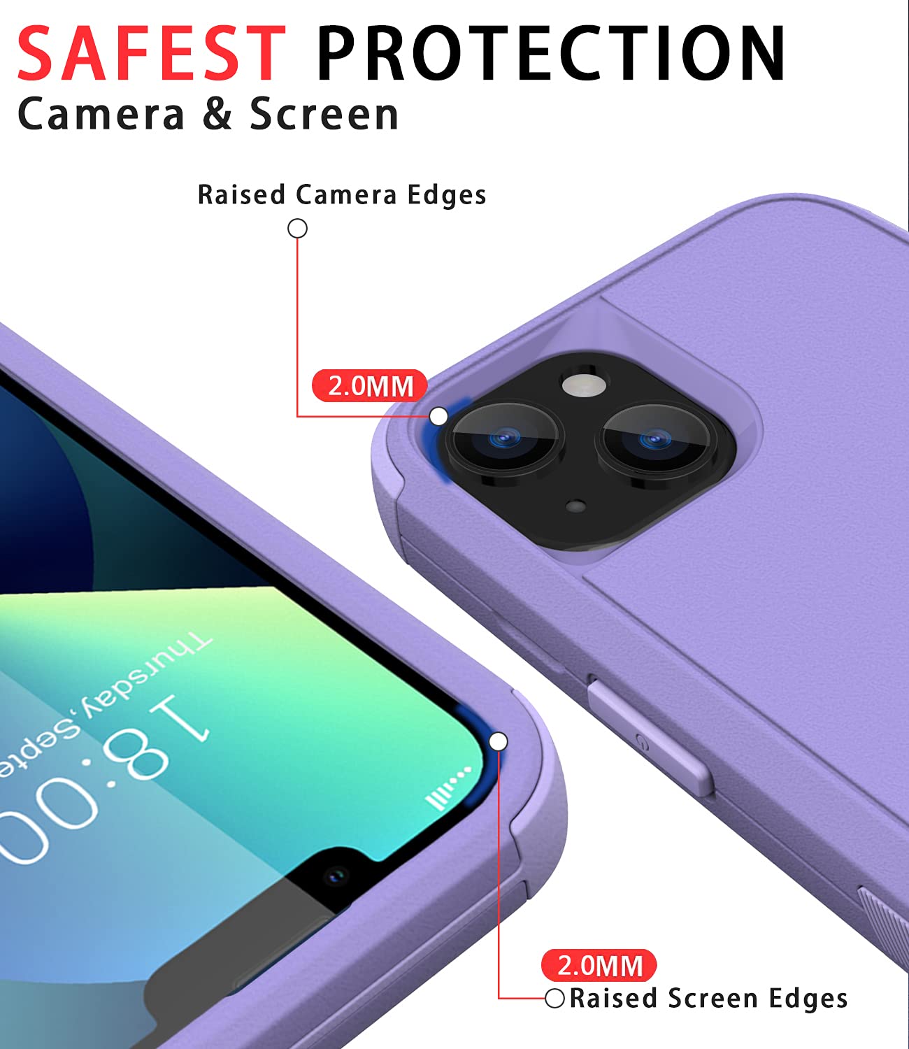 Diverbox For Iphone 13 Case [Shockproof] [Dropproof] [Dust Proof],Heavy Duty Protection Phone Case Cover For Apple Iphone 13 (Pu