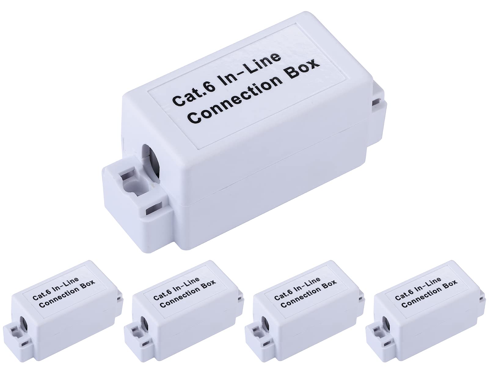 Tedgetal Cat 6 Junction Box 5 Pack Unshielded, Punch Down Type, Ul Listed