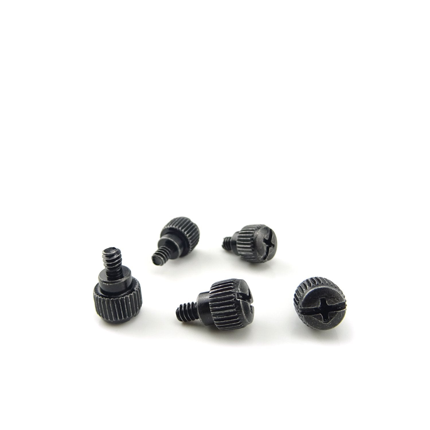 Honbay 50Pcs 6# 32X5 M3.5 Pc Computer Case Thumbscrews Thumb Screws Black Zinc (50)