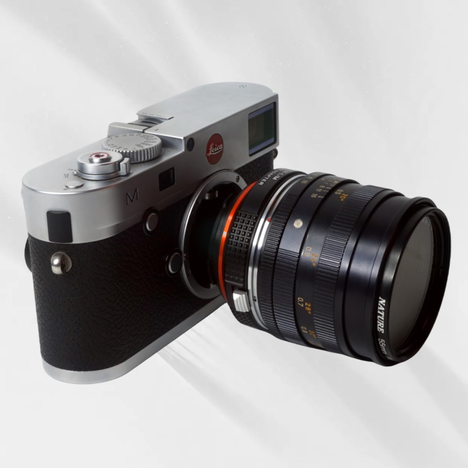 Pholsy Lens Mount Adapter With 6 Bit Coding Compatible With Leica R Lens To Leica M Mount Camera Body Compatible With Leica R To