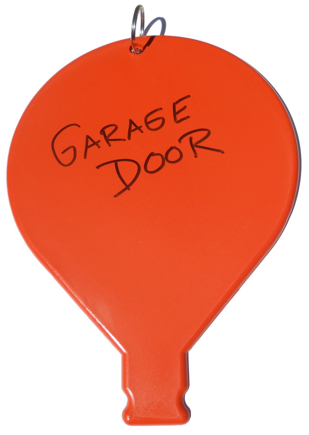 Control Balloon Products Large Red Key Tag, Includes Key Ring & Permanent Marker, Never Lost Key Ring, Key Chain, Large Key Ring