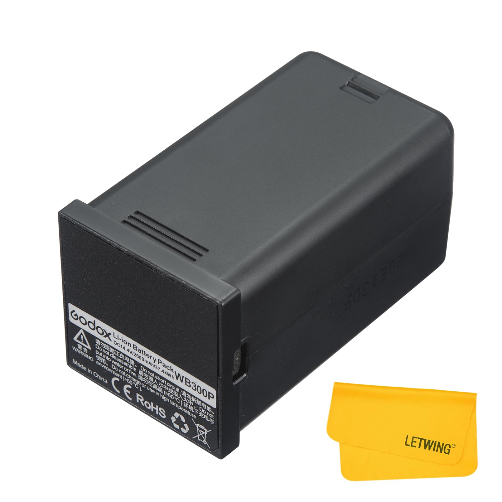 Godox Wb300P Lithium Battery Pack Ad300 Pro Strobe Flash Light, Li Ion Battery Replacement With Dc 14.4V 37.44Wh 2600Mah, Meet Y