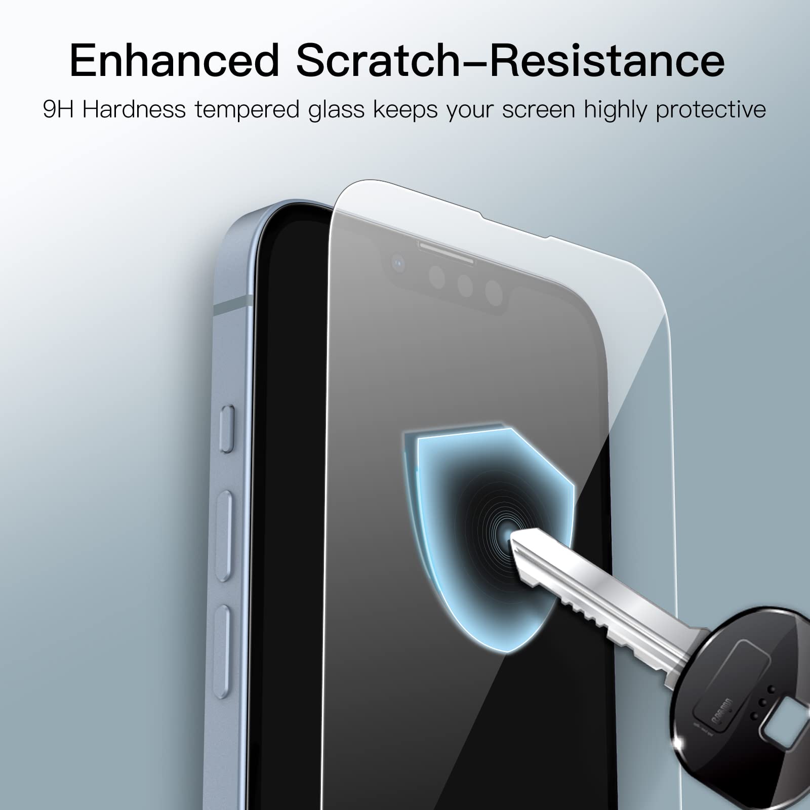 Jetech Full Coverage Screen Protector For Iphone 14 Plus 6.7 Inch, 9H Tempered Glass Film Case Friendly, Hd Clear, 3 Pack