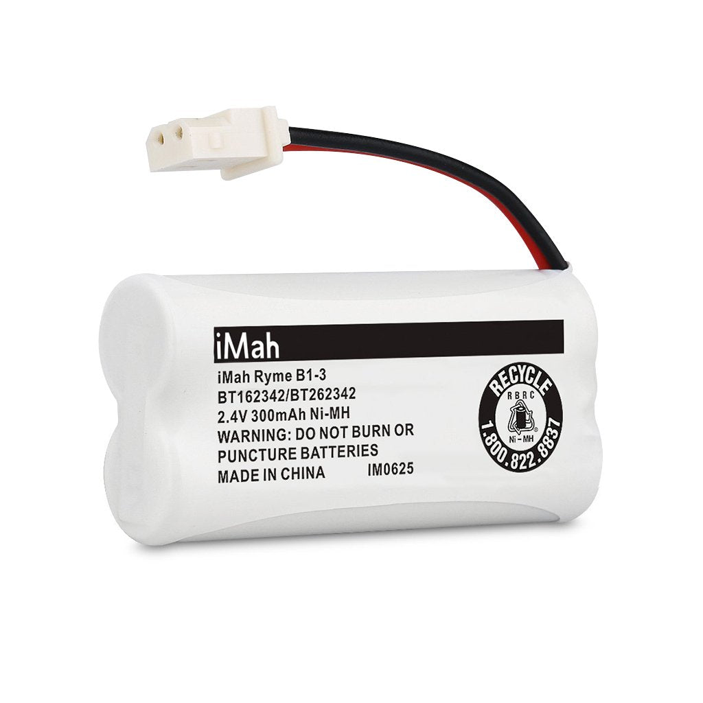 Imah Bt162342/Bt262342 2.4V 300Mah Ni Mh Cordless Phone Batteries Compatible With Vtech Cs6719 Cs6114 Cs6409 Cs6419 Cs6429 At&T Cl80112 El52300 El52400 Handset Telephone, Pack Of 4