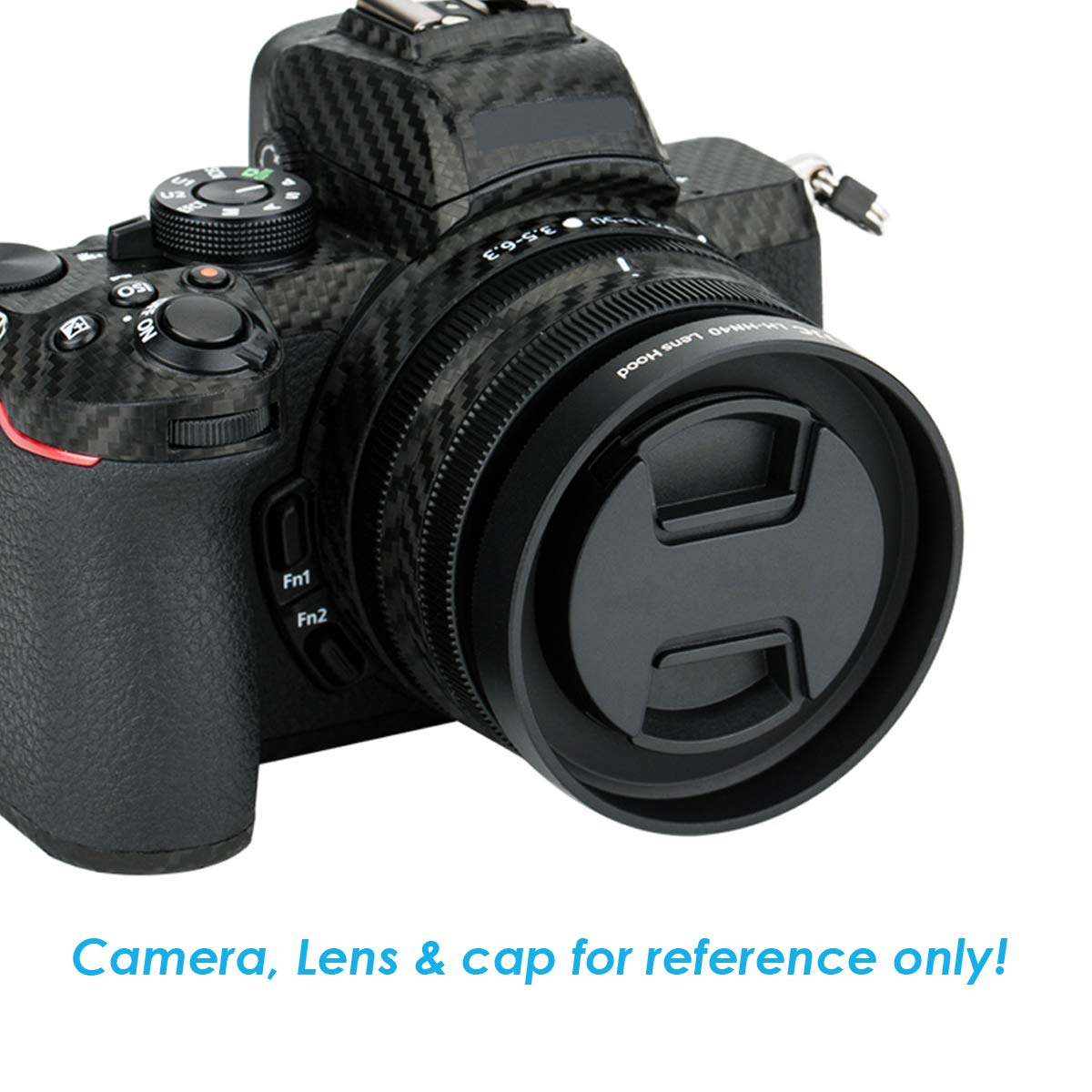 Fotasy Jjc Dedicated Black Screw-In Lens Hood Shade For Nikon Nikkor Z Dx 16-50Mm F/3.5-6.3 Vr, Replace Hn-40 Lense Hood, Compat