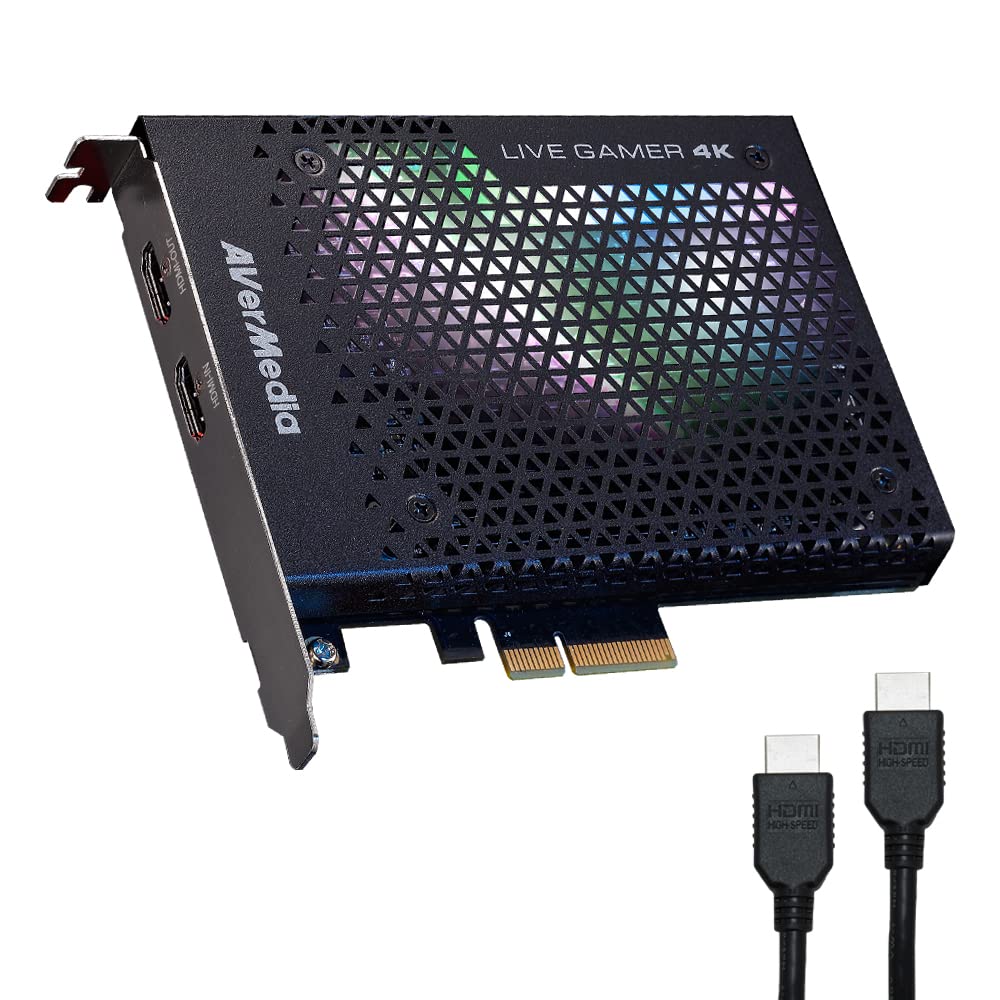 AVerMedia GC573 Live Gamer 4K Internal Capture Card: 4K60 HDR10 Streaming and Recording with Ultra-Low Latency for PS5, Xbox Ser