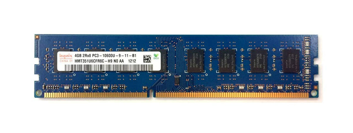 4GB DDR3 PC3-10600 1333MHz CL9 1.5v 240-Pin Hynix HMT351U6CFR8C-H9 Unbuffered Desktop Memory ram