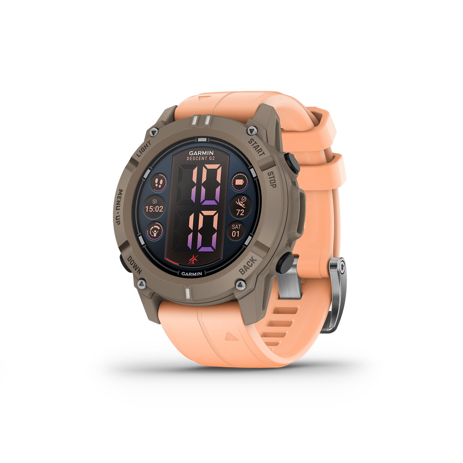 Garmin Descent G2, Watch-Style Dive Computer, Bright Amoled Display, Multiple Dive Modes, Health And Wellness Features, Paloma W